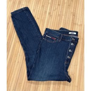 Tommy Hilfiger Jeans Women 14 32/27.5 Ultra High Rise Skinny Button Fly Stretch